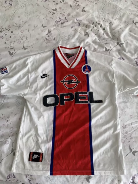 PSG Paris Saint-Germain Vintage Football Shirt 1995/96 Away Size M Nike 2