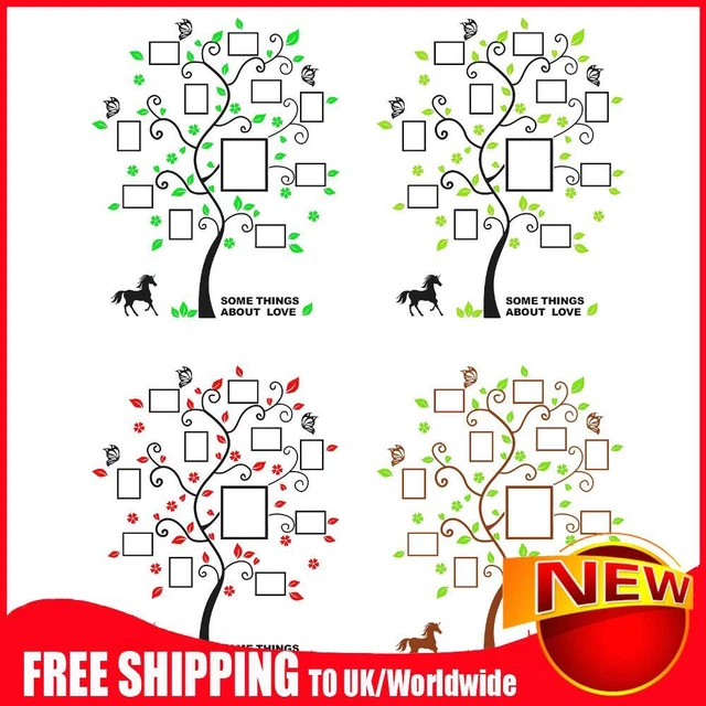 3D DIY Wall Sticker Decor Handicraft Family Tree for Home Furnishing Decoration