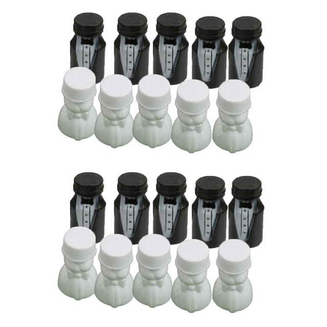 Wedding Party Bride and Groom Bubble Bottle 2 Sets (48Pcs) P9I2