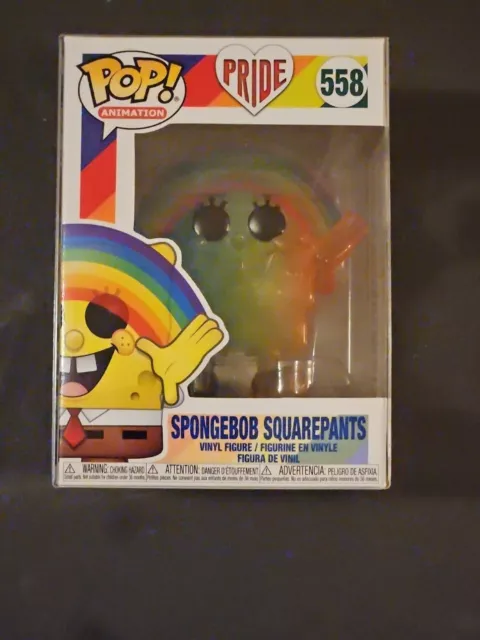 FUNKO POP ANIMATION Spongebob Squarepants Rainbow Pride #558 Vinyl ...