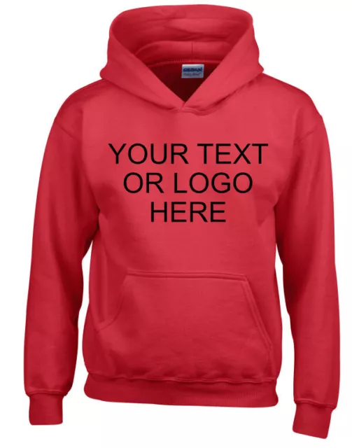 Personalised Childs Hoodie Custom Printed Kids Hoody Childrens Hooded Jumper