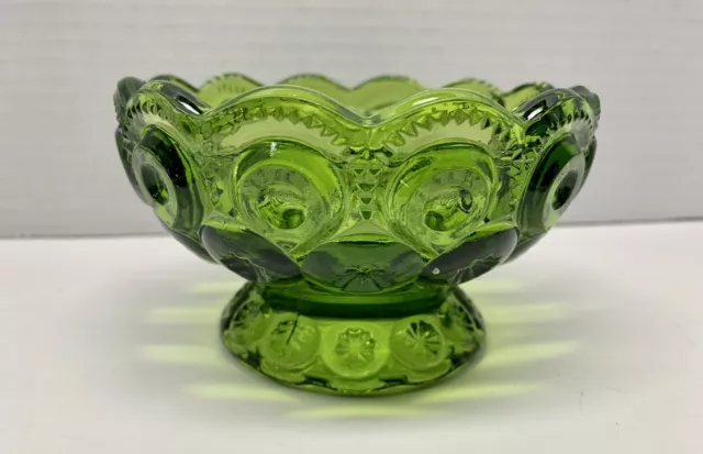 Vtg Moon And Stars LE Smith Green Fairy Lamp Candle Light Bottom Base Only READ Vtg Moon And Stars LE Smith Green Fairy Lamp Candle Light Bottom Base Only READ