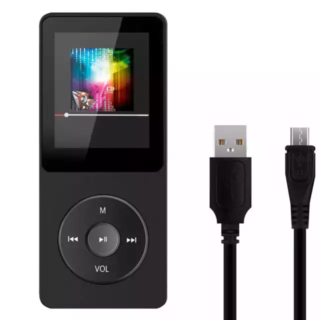 Lecteur MP3 MP4 Bluetooth avec Ecran Support Carte Memoire TF Jusqu a 32Go Noir