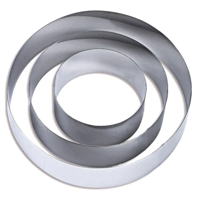 Gobel Francia Stampo Rotondo In Acciaio Inox 883 921, Diametro 27x25,5 Cm, Altezza 4,5 Cm, Lavabile In Lavastoviglie, Adatto A Freezer E Forno Fino A 300°C