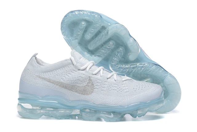 Nike Air VaporMax Flyknit Low Pure Platinum Brand New White Air Shoes