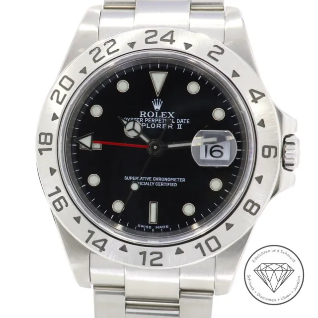 Rolex Explorer II Stahl 40mm Automatik Uhr 16570 xxyy