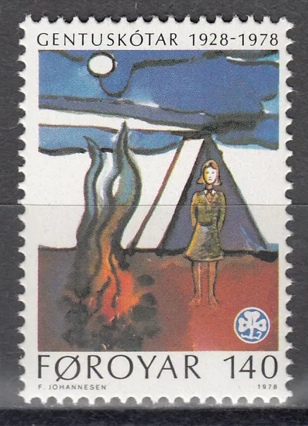 Føroyar / Färöer Nr. 41** 50 Jahre Pfadfinderinnen