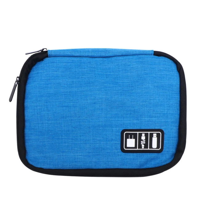 Sac Organisateur Câbles électroniques - Double Couche Pour Powerbank, Chargeurs, Câbles - 6