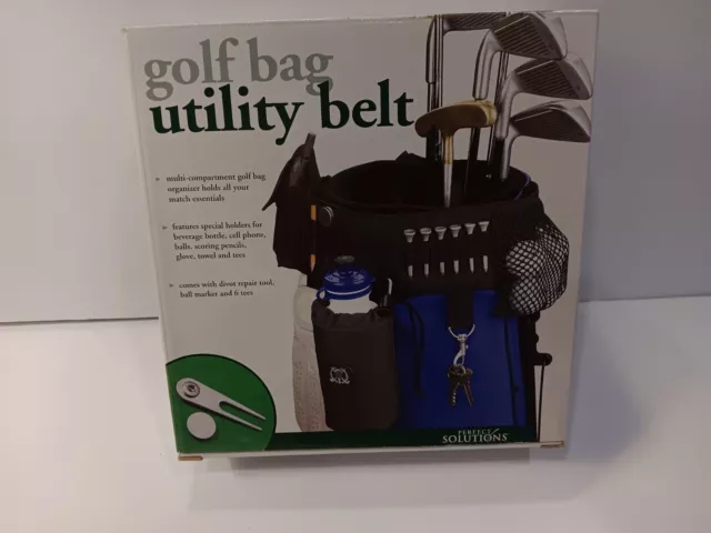 Golf Bag Utility Belt Perfect Solutions Divot Repair Tool Ball Marker And 6 Tees