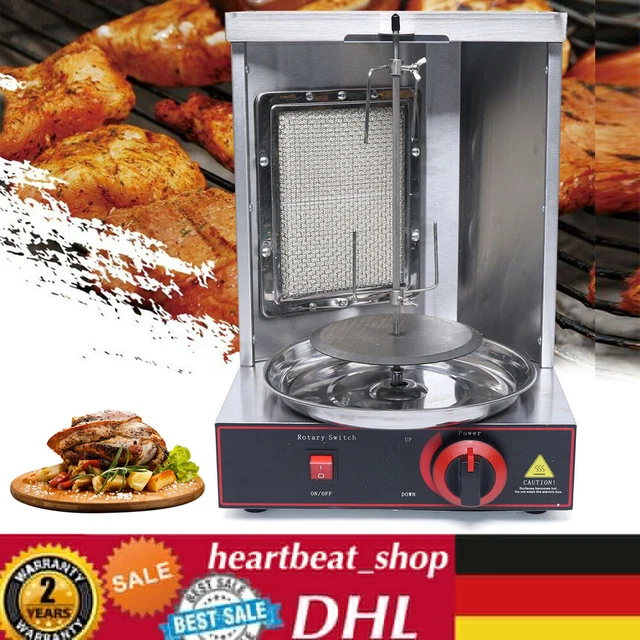 Giros Machine GAS DONER KEBAB Machine Shawarma Gyros Machine Grill LPG Vertical BBQ ...