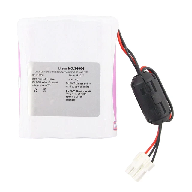 10.8V 2600mAh For Welch Allyn 34004 3ICR19/66 Battery For VS100 Machine