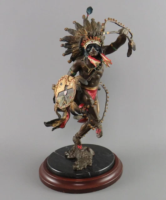 Franklin Mint Bronze Spirit Of The Thunderbird American Indian Figure RF Murphy