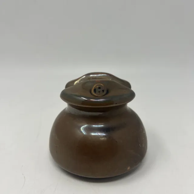 Vintage Rare Ohio Brass Porcelain Electrical Insulator Light Brown