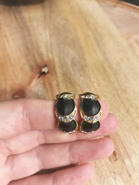PAIRE DE BOUCLES D'OREILLES POISSONS AGATHA PARIS/ METAL