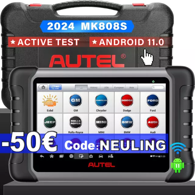 Autel MaxiCOM MK808S KFZ OBD2 Diagnosegerät Fehler Auslesegerät ALLE SYSTEM TPMS