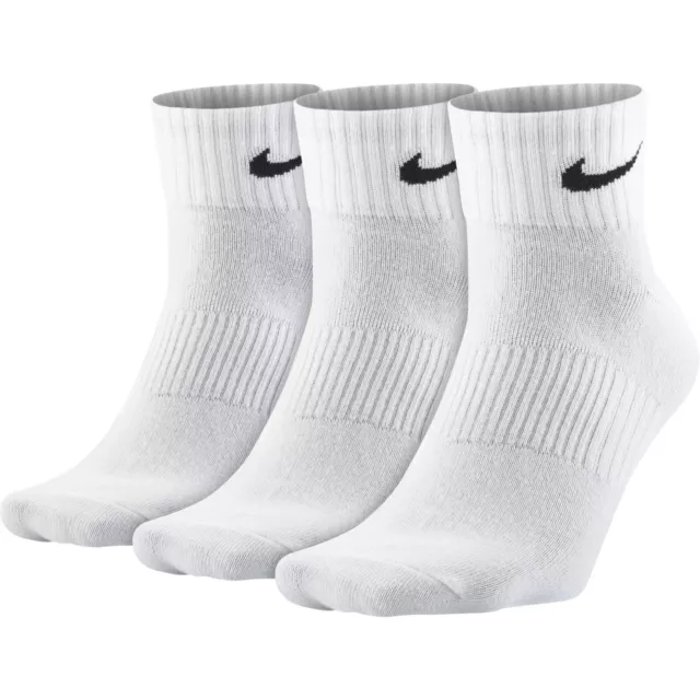 Nike Socks 3 Pairs Pack - Lightweight Crew Ankle Mens Womens Sports 2