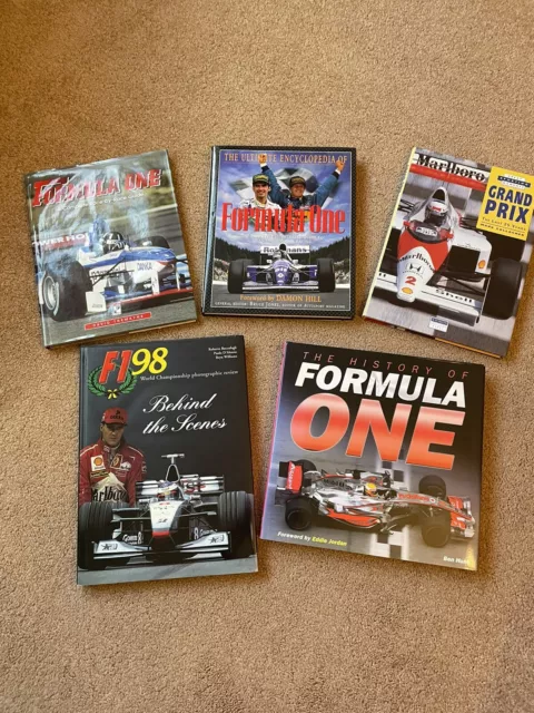 Job Lot F1 Books Schumacher, Hill, Senna, Lauda.