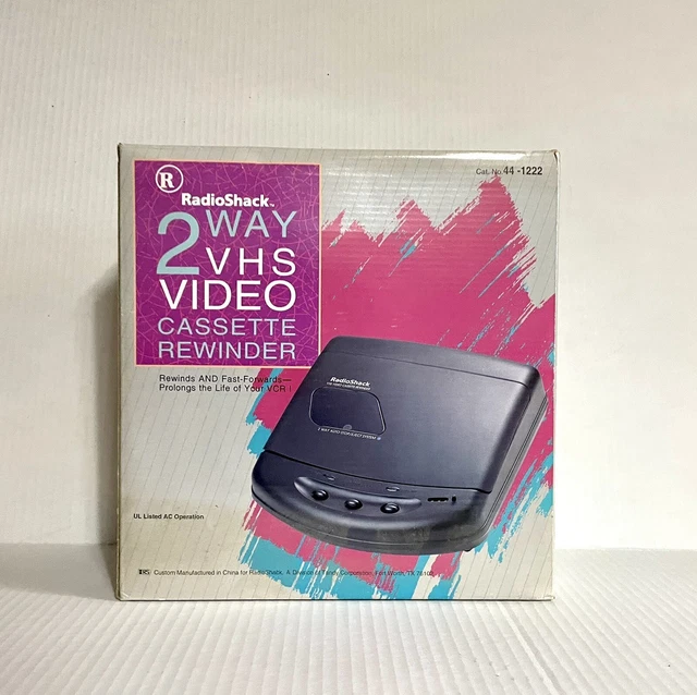RADIO SHACK 2 way VHS Video Cass. Rewinder 441222 New 23.00 PicClick