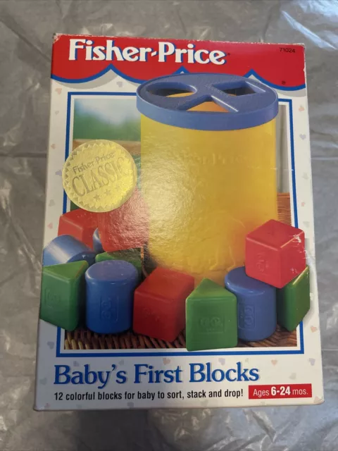 1995 Fisher Price Babys First Blocks complete set