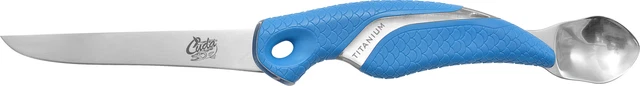 Filetiermesser 13 cm integrierter Rogenlöffel Fischmesser Angelmesser