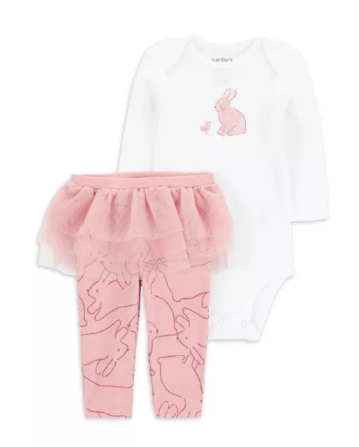 Carters Child Of Mine Baby Girl Easter Tutu Set, 2-piece, Size0-3, 3-6, and 6-9