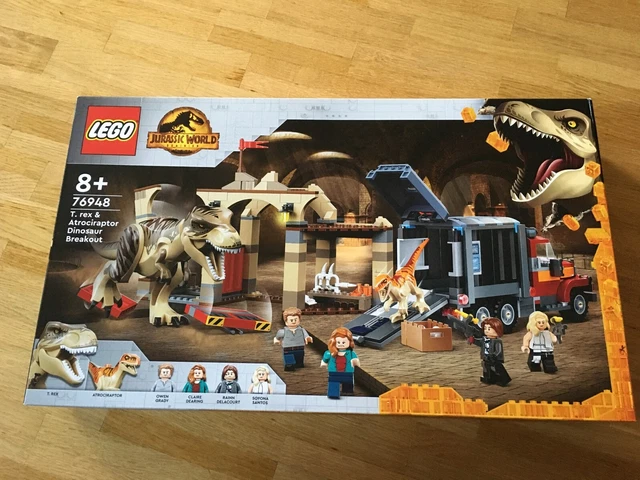 LEGO JURASSIC WORLD: T. rex & Atrociraptor Dinosaur Breakout 76948 £17. ...
