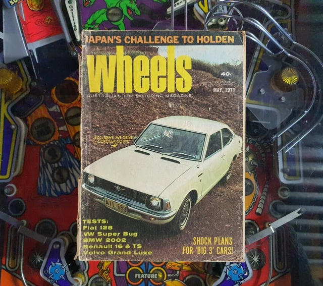 WHEELS MAGAZINE Australian Car Mag May 1971 Corolla Test Drive