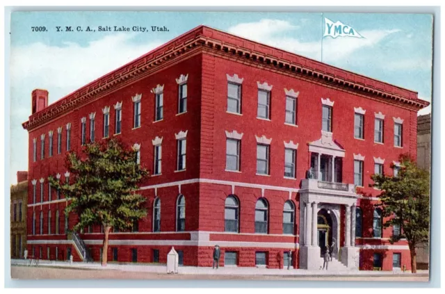 c1910's Y.M.C.A Building Exterior Scene Salt Lake City Utah UT Antique Postcard