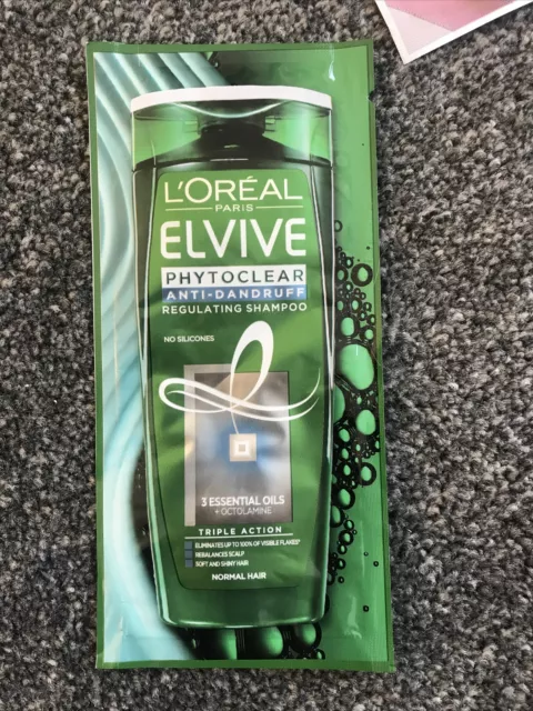 LOREAL ELVIVE  Phytoclear  Anti- Dandruff SHAMPOO 9.7 ml sample sachet