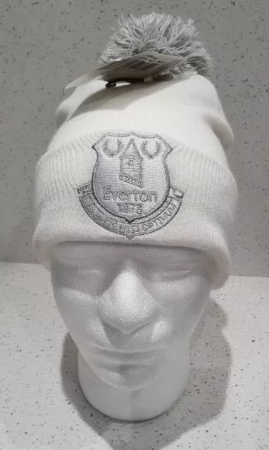 Everton Official Bronx Hat With Everton Crest - Kids - White - Great Gift Idea!