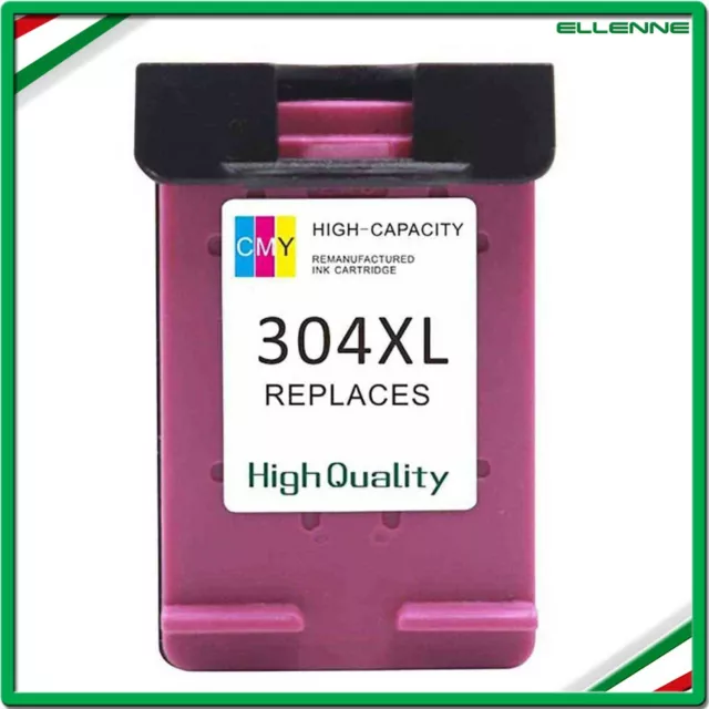 ✅ Cartuccia Compatibile Con Hp 304 Xl Colore Stampante Deskjet 3700 3720 ✅