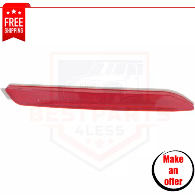 Rear Bumper Reflector right side for 2015-2017 Lexus NX200t, RC350 Base, F Sport