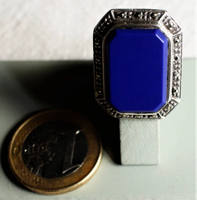 Bague Argent Massif 925 Avec Agate Verte Ovale - Taille 55 - Poids 9 Grammes - Neuf Sans Emballage