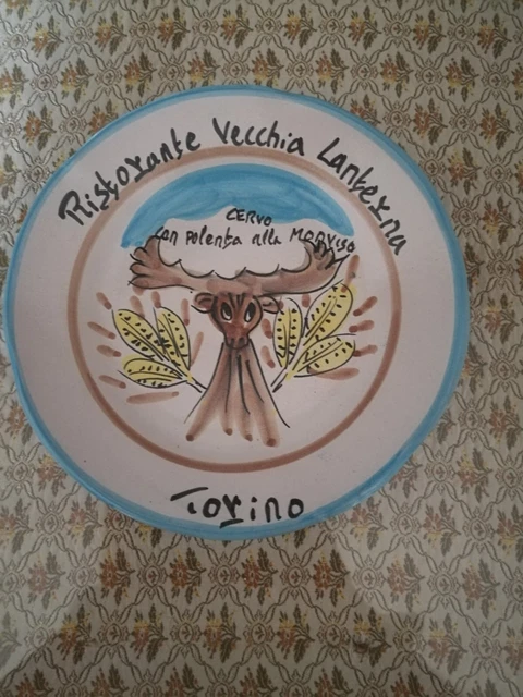 Buon Ricordo Ristorante Vecchia Lanterna Torino Cervo Con Polenta Alla Monviso