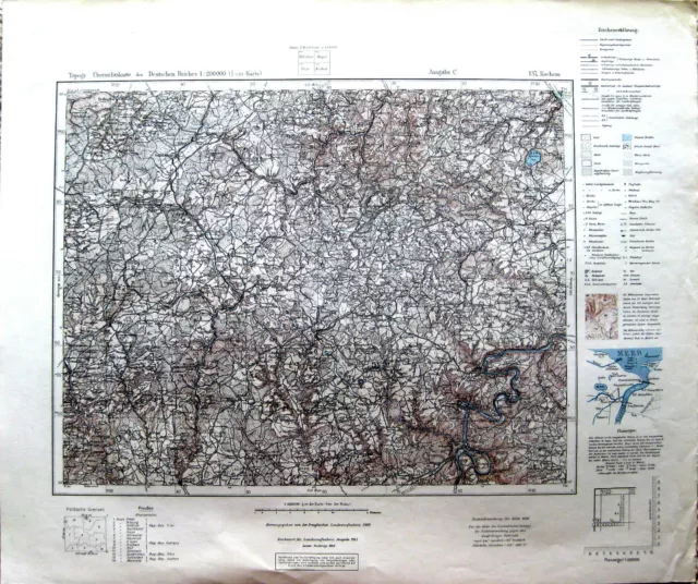 137 KOCHEM, 1:200.000, 1943, Übersichtskarte des Deutschen Reiches 2