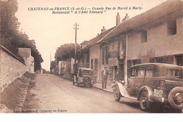 95. n°54326.CHATENAY-en-FRANCE. Grande rue de mareil à Marly.Restaurant é l'