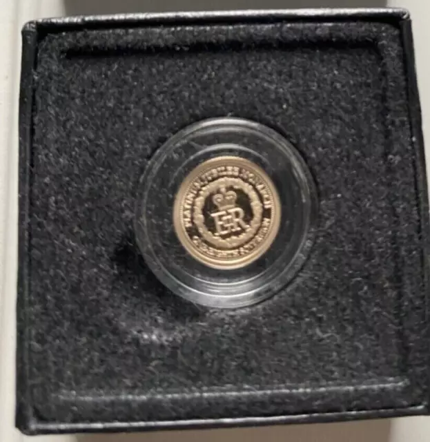 2022 One Eighth 22ct Gold Sovereign Platinum Jubilee Monarch  1/8 Coin