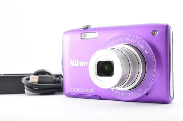 NIKON COOLPIX S3300 Purple Excellent+5 Compact Digital