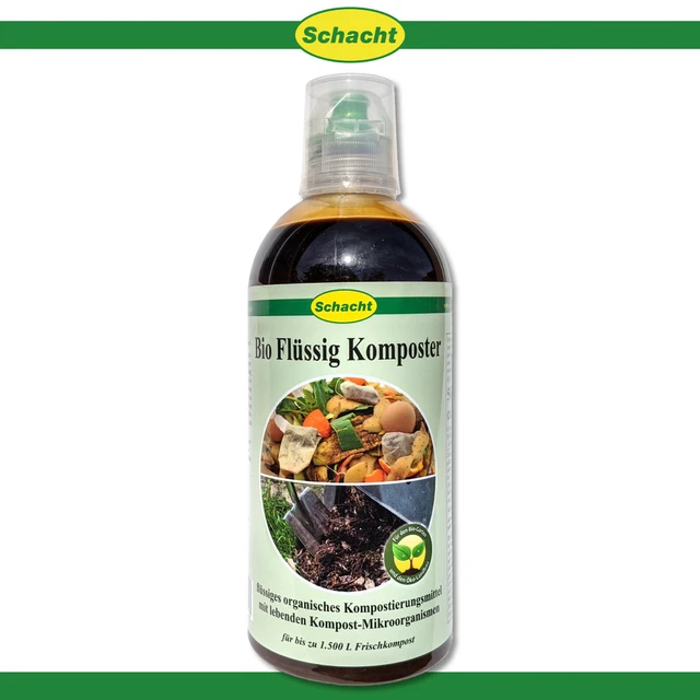 Pozo 500ml Bio Líquido Compostador Microorganismos Nutrientes Residuos Jardín