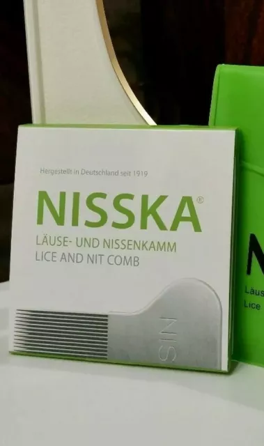 NISSKA Comb Lice Nit Stainless Steel Rid Headlice metal Essential Lifetime Award