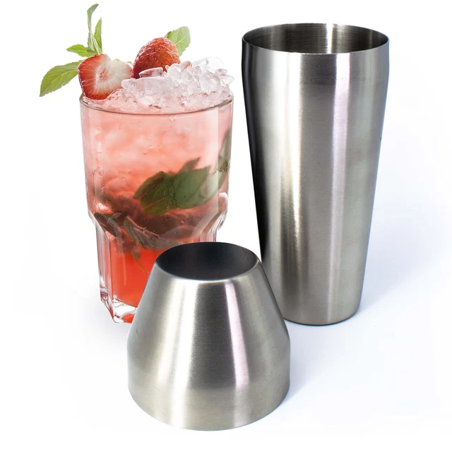 Cocktailshaker 2-Teilig aus Metall 500ml