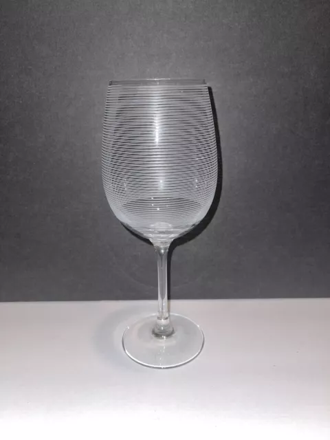Mikasa Panache Ryland Crystal Goblet Wine Glasses Square Amber Stemware Set  of 2
