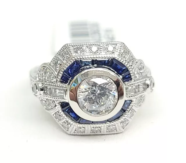 Great One Victorian Style with White Round Center Cut Cubic Zirconia Womens Ring