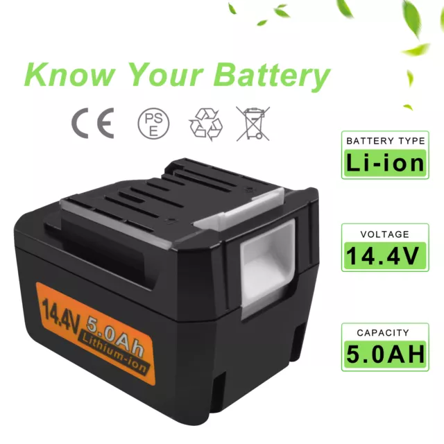 5000mAh 14.4V Akku für Makita G-Series BL1413G BL1415G BL1440G 196375-4 UMD165D