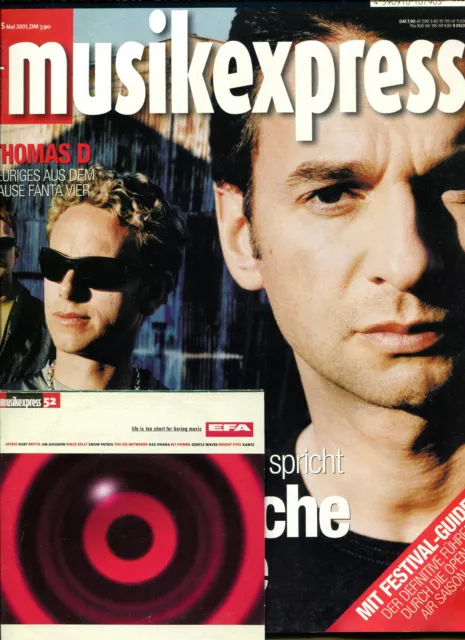 MUSIK EXPRESS 5 / 2001 (mit Frei CD Nr.52)  DEPECHE MODE    U2   Eric Clapton