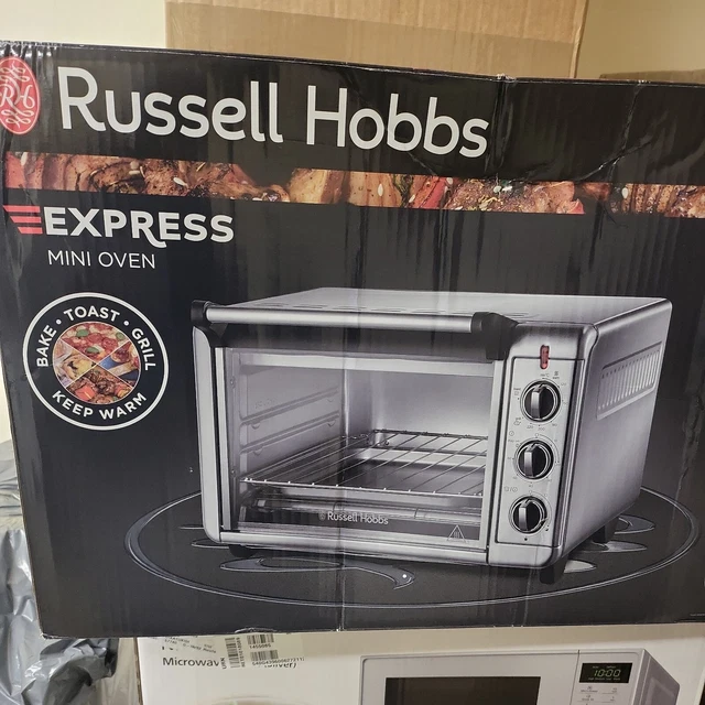 RUSSELL HOBBS EXPRESS Mini Oven, 12.6L, Bake, Grill, Toast & Keep Warm