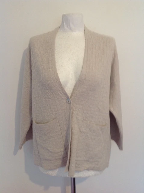 Eileen Fisher Damen Bio Baumwolle/Leinen Cardigan Grösse Xs