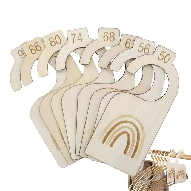 Closet Hanger Rainbow Baby Closet Organizers Baby Closet Size Dividers Wooden