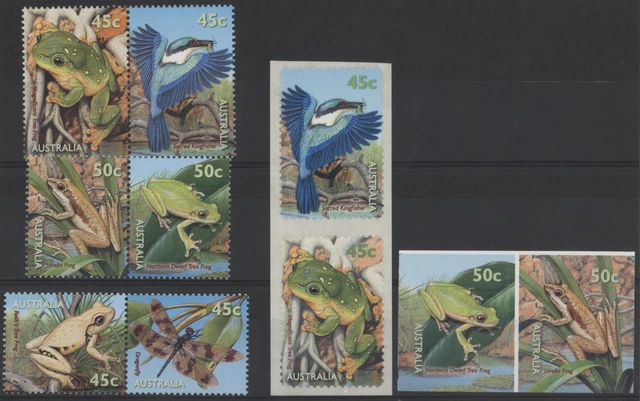 Australia 1999 Small Pond Life set of 6 + 4xSA + MS + Booklet, MNH