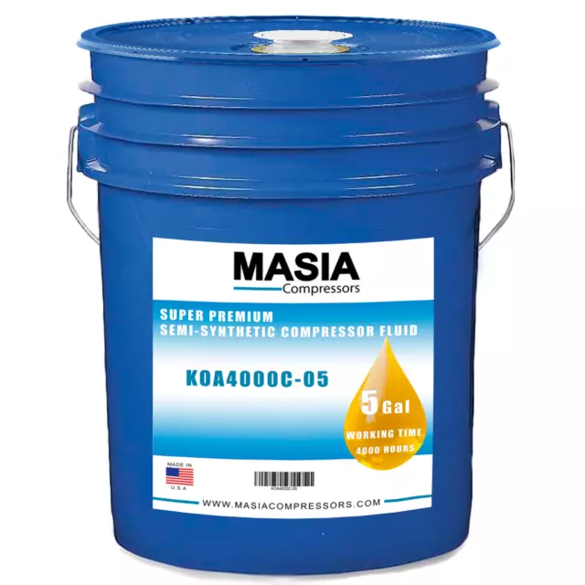 GA-4K Atlas Copco Semi-Synthetic Lubricant. 4000H. (1310-2019-85, 1310-2550-14)